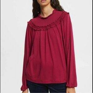 Red Ann Taylor Blouse